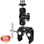 Lanxire Mic Mount Clamp Ball Head Magic Arm 1/4" 3/8" Thread 2KG. Fixed Price $27.99.