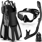 Odoland Set, Snorkeling S/m (us 4.5-8.5/ Women 5.5-9.5), Black. Fixed Price $85.15.