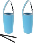 Patikil 30OZ Tumbler Carrier Holders With Shoulder Strap, 2 Pack Blue. Fixed Price $9.28.