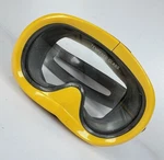 Vtg Dolfino Single-lens Snorkel Mask Yellow Tempered Glass Usa Europe Scriviu. Fixed Price $50.99.