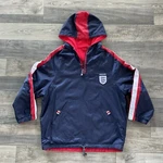 England National Team Reversible Jacket Kids Ages 11-12 Navy Red Hood St Michael. Fixed Price $40.00.