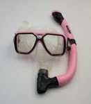 Deep Blue Gear Profile Adult Tempered Glass Mask & Snorkel Combo Pink. Fixed Price $19.99.