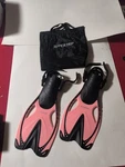 Supertrip Kids Snorkel Fins, For Lap Swimming, S/m 9-13 Water Pink. Fixed Price $17.90.