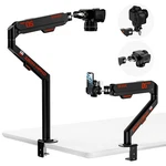 Jinraiko Overhead Camera Mount With 360 Adjustable Arm & Phone Holder Black. Fixed Price $150.28.