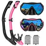 Snorkeling Gear For Adults, Scuba Diving Dry-top, Swimming Goggles, 2 Sets. Fixed Price $25.13.