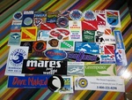 Vtg 1980S 1990S Scuba Diving Surf Sticker - Padi Mares Barbados. Fixed Price $21.00.