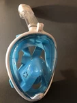 VYU360 Full Face Snorkel Mask Aqua Blue Easy-breath Anti-fog W/camera Mount S/m. Fixed Price $15.37.