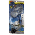 Us Divers Castaway Tempest Adult Snorkel Mask Set Blue Dry Top SC2861111MA. Fixed Price $14.99.