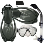 Promate Fish Eyes Mask Dry Fins Snorkeling Diving Package Gear Gift Set. Fixed Price $49.95.