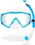 Pano 3 & Supernova Dry Mask Snorkel Clear/translucent Aquamarine. Fixed Price $73.99.