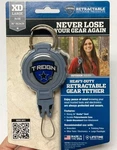 T-reign Xd Retractable Gear Tether Carabiner 36" Kevlar Cord Blue Case Camp Hike. Fixed Price $23.70.