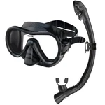 Seac Giglio Dry Valve Snorkeling Set - Mask & Snorkel, Black, Standard Size. Fixed Price $82.92.