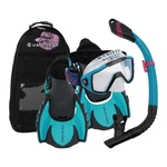 Us Divers Adult Snorkel Set Avila 2.0 Paradise, Betta, Black/blue, Large. Fixed Price $94.00.