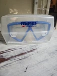 Mares Pure Vision Blue Diving Mask Adult Snorkel Scuba Tempered Glass + Case. Fixed Price $32.00.