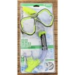 Dolfino Adult Latex Free Swim Mask And Snorkel Set Pool Water Yellow Black New. Fixed Price $11.95.