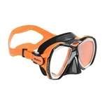 Mares Force-x Liquidskin Mask Orange Scuba Snorkel Freedive Panoramic View. Fixed Price $229.95.