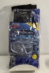 New Speedo Snorkeling Gear Set W/ Mask, & Fins Size Blue. Fixed Price $30.00.
