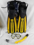 National Geographic Mask Snorkel Fins & Mesh Bag Explorer Series - Adult Med/lg. Fixed Price $16.95.
