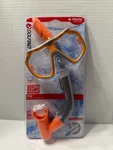 Dolfino Child Latex Free Swim Mask And Snorkel Set With Wideangle View Orange. Fixed Price $19.99.