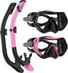 Snorkeling Gear For Adults, Jring Mask One Size, Black+pink (2 Pack). Fixed Price $46.74.