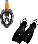 Ocean Reef Aria Qr+, Duo Ii Travel Ready Mask/fins Set Diving, Snorkeling Black. Fixed Price $115.44.
