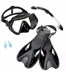 Supertrip Snorkel & Fin Set Impact Resistant Tempered Glass Anti-fog. Fixed Price $54.20.