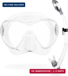 Cressi Scuba Snorkeling Kit - Freediving Mask & Dry F1 Supern. Fixed Price $99.95.