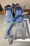U.s. Divers Avila Jr 6+ Kids Sz 1 To 4/ Snorkel+fins New (no Mask). Fixed Price $14.99.