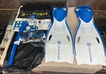 U.s. Divers Tiki Adult Snorkeling Set - Mask Fins & Gear Bag White L/xl. Fixed Price $44.99.