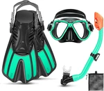Snorkeling Gear For Kids Ages 3-14, Mask Fins Set With Panoramic. Fixed Price $51.79.