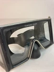 Vintage Us Divers Aqua-lung Wrap-around Scuba Mask Stainless Steel 3 Window Mint. Fixed Price $59.95.