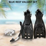 Blue Reef Sentinel Mask Set Large/x-large Black, Snorkeling Gear For Adu. Fixed Price $58.75.