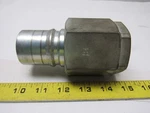 Parker H12-63 Steel 1-1/2" Body Poppet Valve Shut Off 1"NPTF Quick Coupling Male. Fixed Price $67.19.