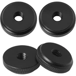 Luorng 4PCS 1/4''ALUMINUM Alloy Female Thumb Wheel Lock Nut Adapter Hot Black. Fixed Price $10.36.