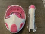 Ezire Full Face Snorkeling Mask L/xl Pink Adult Fog/anti Leak Adjustable. Fixed Price $28.99.