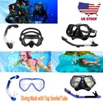 Us Diving Set Scuba Goggles Snorkeling Mask+top Tube Anti-fog Adult Kids. Fixed Price $18.99.