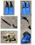 Divers - Tusa Seaquest Gear Bundle: Snorkels, Mask, Diving Fins, Bag. Fixed Price $35.95.
