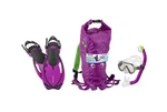 Head Jr Sea Pals Snorkeling Set Purple Mask Fins Carry Bag Large. Fixed Price $80.89.