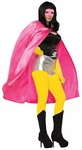 Adult Superhero Villain Costume Cape 44" Pink Magician Phantom Unisex. Fixed Price $8.95.