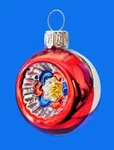 4CM Mini Red Reflector Ball German Blown Glass Christmas Tree Ornament Reflex. Fixed Price $18.95.
