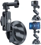 Telesin Suction Cup Car Mount With Phone Holder, Windshield Window Dashboard. Fixed Price $37.79.