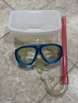 Tusa Sport Imprex Am Snorkel Mask Blue Clear Tempered Glass Scuba Diving Goggles. Fixed Price $15.00.