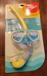 Mask Snorkel Speedo Kids Surf Gazer Set Ages 3-8 Yellow Blue New Cruise Gift. Fixed Price $7.50.