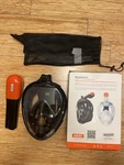 Very Good Condition Vangogo Easy Snorkl S1 Full Face Snorkeling Mask Black. Fixed Price $18.99.