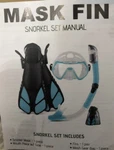 Zeeporte Mask Fin Set With Adult Snorkeling Gear, Panoramic-(new). Fixed Price $34.97.