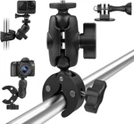 Taisioner Camera Mount Double Socket Arm 2.4"SUPER Clamp, Black. Fixed Price $24.79.