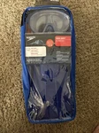 Speedo Unisex-child Aqua Quest Swim Mask, Snorkel & Fins Set Blue Ocean. Fixed Price $16.99.