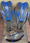 Aqua Lung Sport Pro Series Adults Snorkeling Set Size Medium Mens Us 7 10 Clean. Fixed Price $39.55.