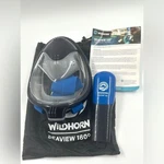 Wildhorn Seaview 180 Full Face Snorkel Mask L/xl Black Blue Gopro Mount Vgc. Fixed Price $40.00.