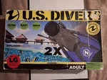 Us Divers Shredder Fin Adults Compact Travel Size Large 10-13, Womens 11-14. Fixed Price $19.99.